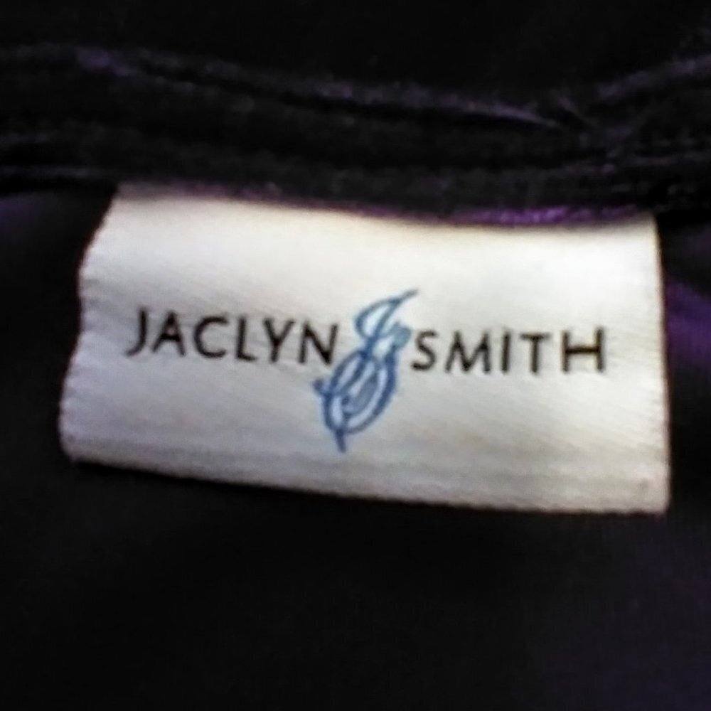 Jaclyn Smith Purple Velveteen  Blouse - Picture 11 of 12